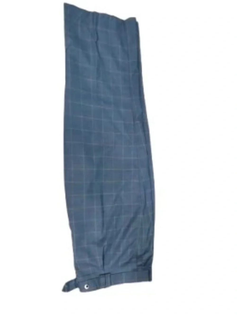STATEMENT Blue Windowpane Suit with Olive Vest and Matching Trousers